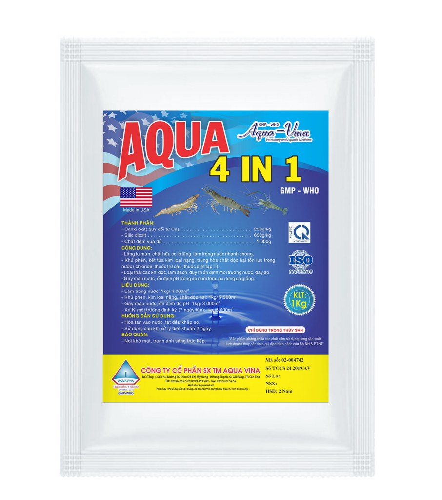 AQUA 4 IN 1 – LẮNG TỤ MÙN, LÀM SẠCH NƯỚC NHANH CHÓNG