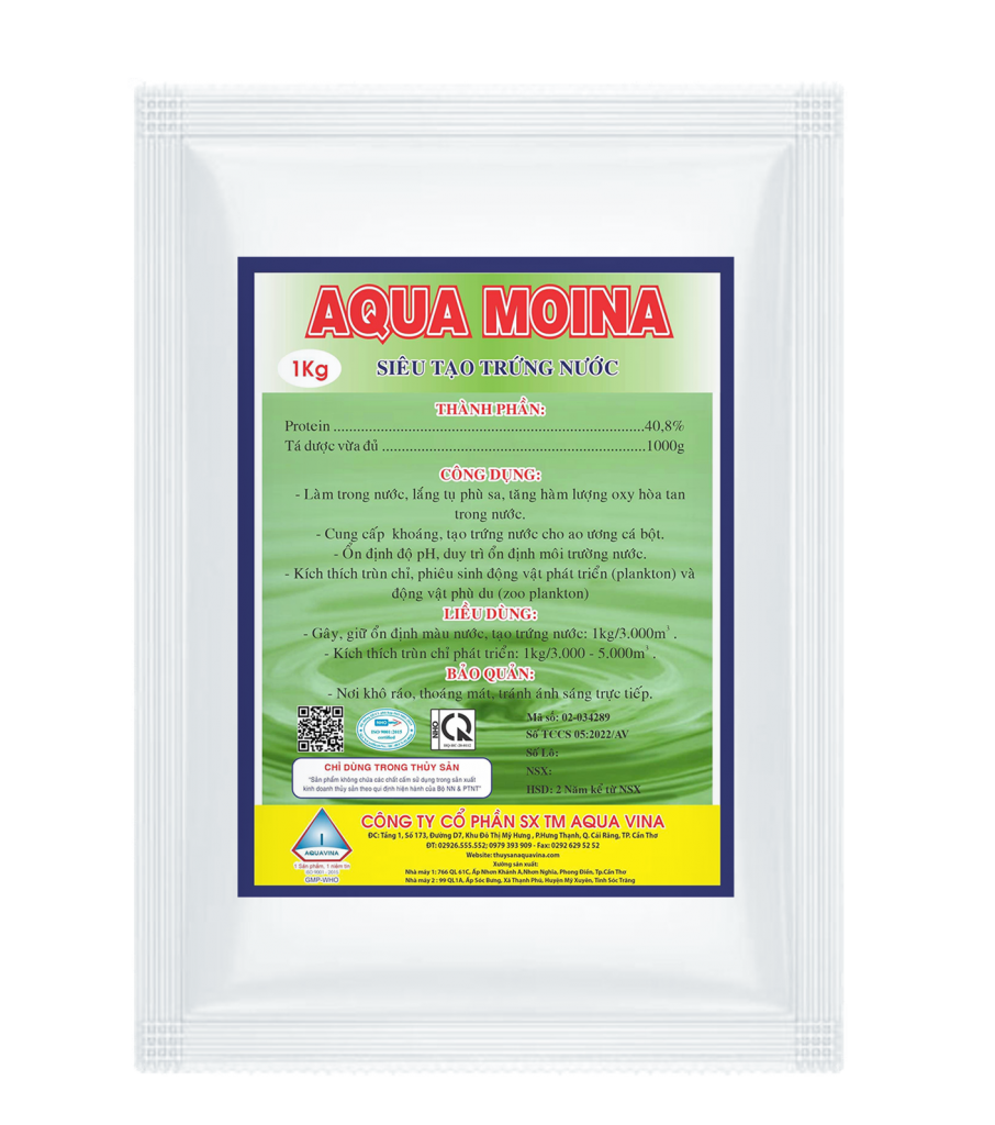 AQUA MOINA (CÁ) – SIÊU TẠO TRỨNG NƯỚC, LÀM TRONG NƯỚC