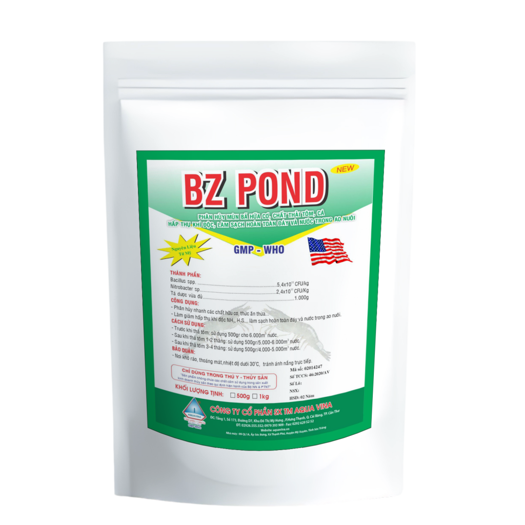 BZ POND – PHÂN HỦY HỮU CƠ, LÀM SẠCH AO