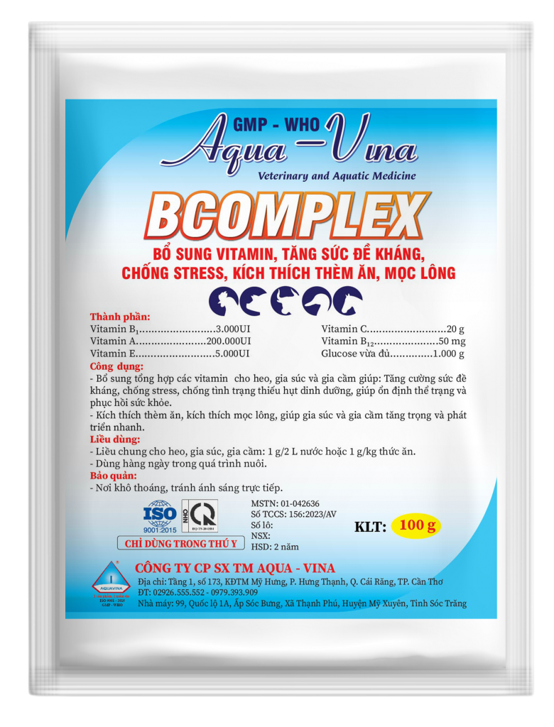 BCOMPLEX – BỔ SUNG TỔNG HỢP CÁC VITAMIN